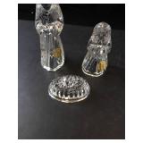 Princess House 3 Piece Lead Crystal Nativity Set - Made in Germany