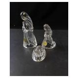 Princess House 3 Piece Lead Crystal Nativity Set - Made in Germany
