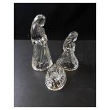 Princess House 3 Piece Lead Crystal Nativity Set - Made in Germany