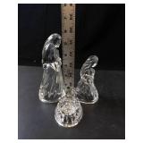 Princess House 3 Piece Lead Crystal Nativity Set - Made in Germany