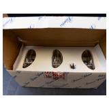 Princess House 3 Crystal Floating Oil Lamps - Made in China