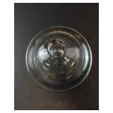 Vintage Princess House Heritage Clear Crystal Butter Dish with Cloche