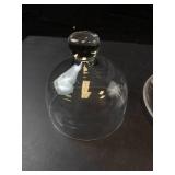 Vintage Princess House Heritage Clear Crystal Butter Dish with Cloche