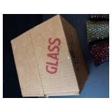 Homco Vintage Peg Votive Candle Holders (Lot of 3) Red & Green Glass