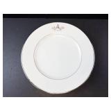 Princess House Princess Heritage Platinum Trim Plates with Monogram A (Lot of 2)