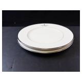 Princess House Princess Heritage Platinum Trim Plates with Monogram A (Lot of 2)