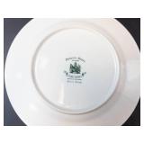 Princess House Princess Heritage Platinum Trim Plates with Monogram A (Lot of 2)