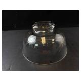 Princess House Heritage Crystal Glass Etched Floral Bowl - Clear Glass Serving Bowl