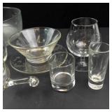 Dorset Pink Rose Stem Glassware Dining Set - Assorted Pieces