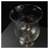 Giant Jumbo Cocktail Champagne Glass & Etched Glass Footed Vase (Lot of 2)