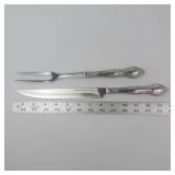 Princess House Stainless U.S.A. Carving Knife & Fork Set