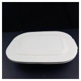 Corning Casual Elegance Oval Covered Casserole Dish with Rubber Lid