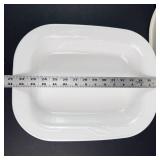 Corning Casual Elegance Oval Covered Casserole Dish with Rubber Lid