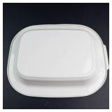 Corning Casual Elegance Oval Covered Casserole Dish with Rubber Lid