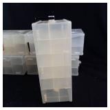 Lot of 5 Plano Double-Sided Storage Containers & Metal Cash Box with Keys