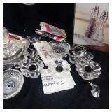 Crystal Clear Industries Romantica 16in 3-Light Candelabra - Missing One Piece -Comes as Is.