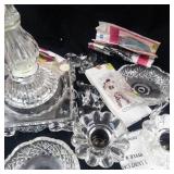 Crystal Clear Industries Romantica 16in 3-Light Candelabra - Missing One Piece -Comes as Is.