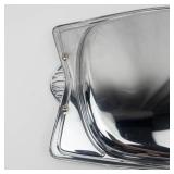 Milbern Creations Vintage Chrome Serving Tray with Decorative Handles (1960s)