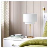 Knurled Collection Gold Table Lamp- Threshold