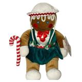 Vintage 1990 Set of Target Christmas Gingerbread Girl Stuffed Plush Dolls