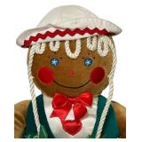 Vintage 1990 Set of Target Christmas Gingerbread Girl Stuffed Plush Dolls