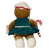 Vintage 1990 Set of Target Christmas Gingerbread Girl Stuffed Plush Dolls