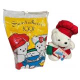 Vintage 1991 Dayton Hudson Santa Bear Plush Toy Chef