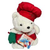 Vintage 1991 Dayton Hudson Santa Bear Plush Toy Chef