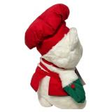 Vintage 1991 Dayton Hudson Santa Bear Plush Toy Chef