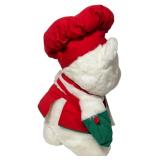 Vintage 1991 Dayton Hudson Santa Bear Plush Toy Chef