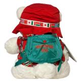 Vintage 1993 Santa Bear from Dayton Hudson "World Traveler" Santa Bear