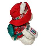 Vintage 1993 Santa Bear from Dayton Hudson "World Traveler" Santa Bear