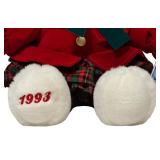 Vintage 1993 Kmart Christmas Teddy Bear Commemorating the 150th Anniversary of Charles Dickens