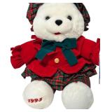 Vintage 1993 Kmart Christmas Teddy Bear Commemorating the 150th Anniversary of Charles Dickens