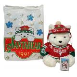 Vintage 1992 Dayton Hudson Santa Bear Plush Toy “Music Santa Bear