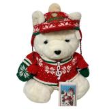 Vintage 1992 Dayton Hudson Santa Bear Plush Toy “Music Santa Bear
