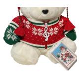 Vintage 1992 Dayton Hudson Santa Bear Plush Toy “Music Santa Bear