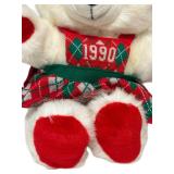 Vintage 1990 Kmart Christmas Teddy Bear
