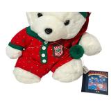 Vintage 1990 Santa Bear  "Sweet Dreams in Dreamland" Plush Toy Bear