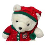 Vintage 1990 Santa Bear  "Sweet Dreams in Dreamland" Plush Toy Bear