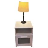 IKEA BRIMNES Nightstand with Lamp