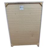 Felicity 5-Drawer Bedroom Chest, White High-Gloss Finish