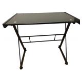 Glasstop Computer Desk with Computer Chair Bundle