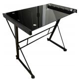 Glasstop Computer Desk with Computer Chair Bundle