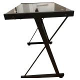 Glasstop Computer Desk with Computer Chair Bundle
