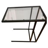 Glass C-Table with Lamp
