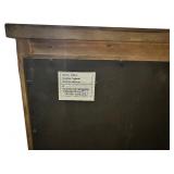 Nightstand-2-Drawers With Pull-Out Shelf and Lamp