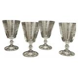 Lucca Cafe Goblets - Qty 4 | 5 7/8" tall, 3.5"D | BOX 21