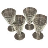 Lucca Cafe Goblets - Qty 4 | 5 7/8" tall, 3.5"D | BOX 21