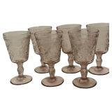 Fortessa Debutante Pink Water Goblets - Qty 6 | 5.5" tall, 2 7/8"D | BOX 22